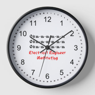 Horloge Méditation du génie électrique