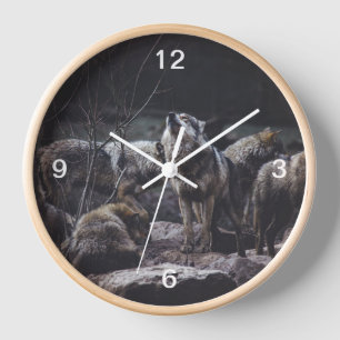 Horloge Meute de loups