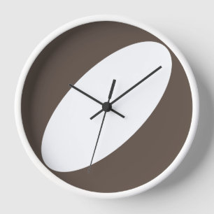 Horloge Mi-siècle Courbe moderne douce Arrière - plan Brow