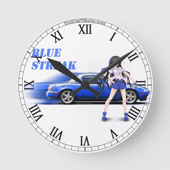 Horloge Miata bleue (Recto)