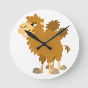 Horloge Mignonne Cartoon Camel à deux branches