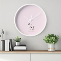 Minimal Pastel rose initial et personnalisé