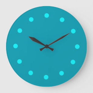 Horloge minimaliste turquoise fraîche de séjour