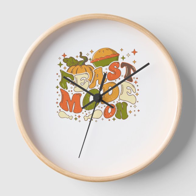 Horloge Mode fête allumé, Costume Thankgiving (Recto)