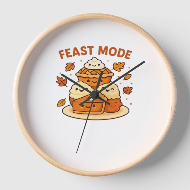 Horloge Mode Fête - Cute Confort d'automne Boxy T (Recto)