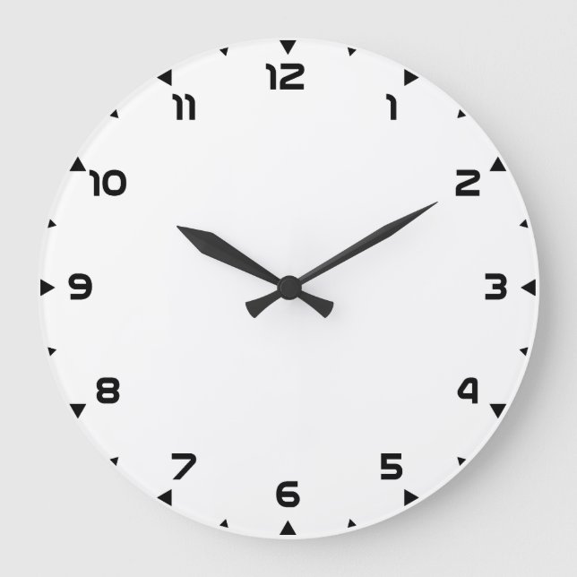 Horloge modèle 12h créer votre propre horloge mura (Recto)