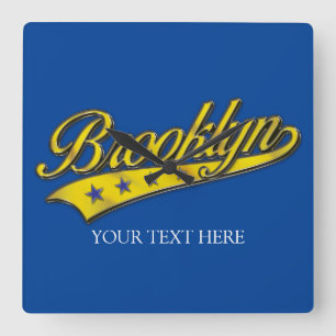 Horloge Modèle Brooklyn Gold Swoosh Design