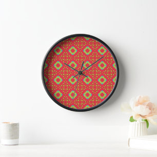 Horloge Modèle de charme des fêtes de Noël 01 -