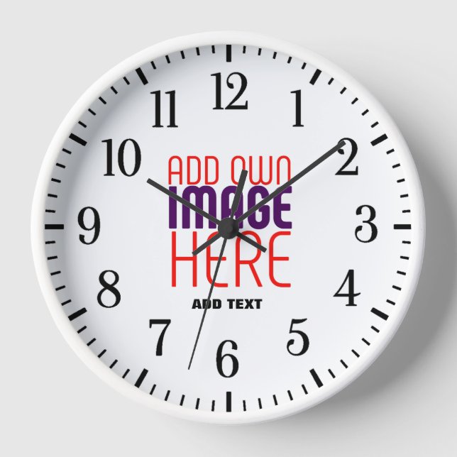 HORLOGE MODELE DE TEXTE D'IMAGE BLANC SIMPLE ÉDITABLE MODE (Recto)