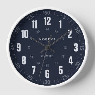 Horloge Modern Minimalist Wall Clock – Aurora Drift