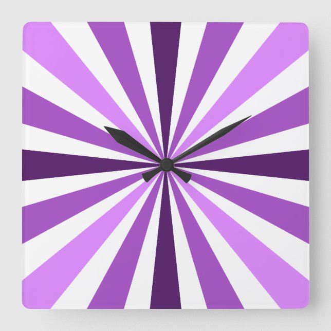 Horloge moderne à bande violette (Recto)