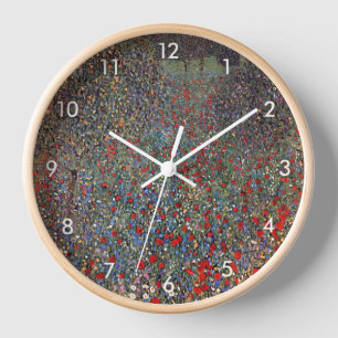 Horloge Mohnfeld, Gustav Klimt