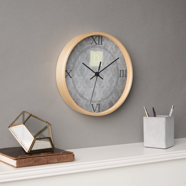 Horloge Monogramme Vintage jaune (Bureau)