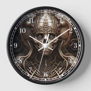 Horloge Monstre crâne Squelette Horreur