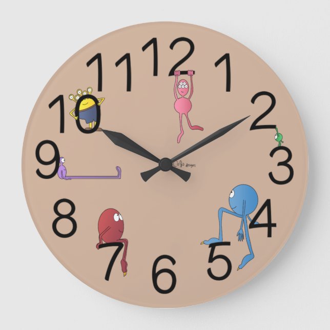 Horloge Monstre Enfants (Recto)