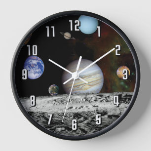 Horloge Montage d'images du système solaire par Voyager Ph