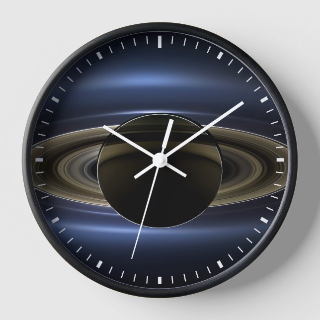 Horloge Mosaïque Du Système Saturne Rétro-Éclairé Par Le S (Recto)