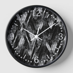 Horloge Motif grunge abstrait.