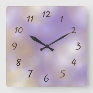 horloge motif lilac