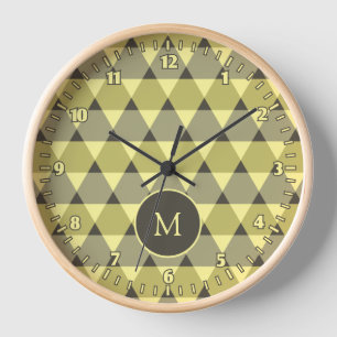 Horloge Motif triangles