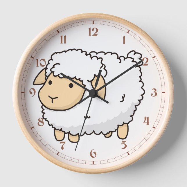 Horloge Mouton blanc (Recto)