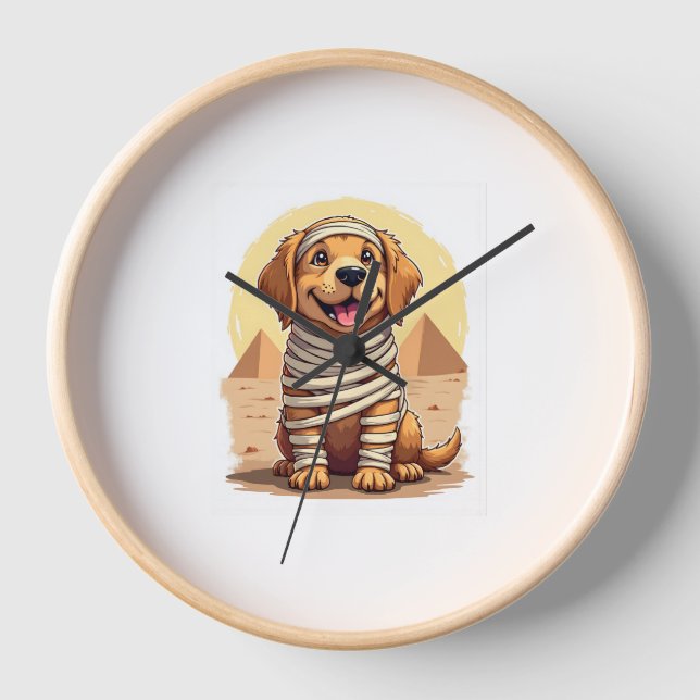 Horloge Mummy Golden Retriever (Recto)