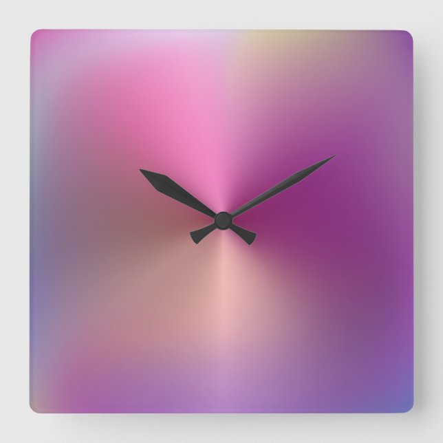 Horloge Mur Acrylique De Style Métallurgique Multi (Recto)