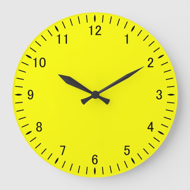 Horloge Mur Acrylique Jaune 21A (Recto)