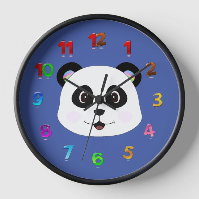 Horloge Mur Acrylique Panda Face (Recto)