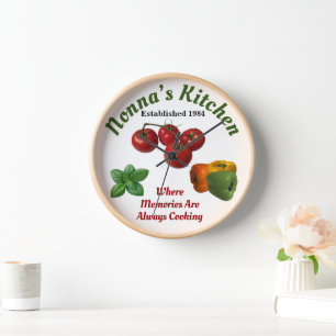 Horloge Mur de cuisine de Nonna