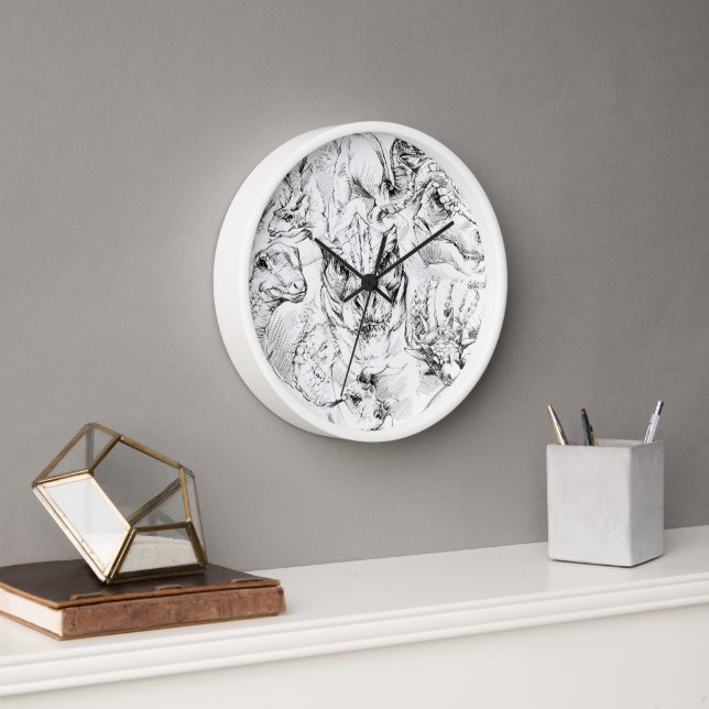 Horloge Mur Dinosaure Décor De Salle Jurassique (Bureau)