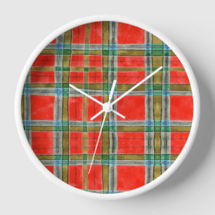 Horloge Mur ronde MAC BAIN TARTAN