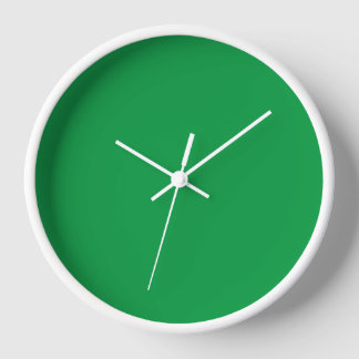 Horloge Mur vert feuille