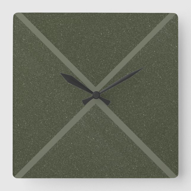 Horloge Mur X-Motif Vert Moss (Recto)