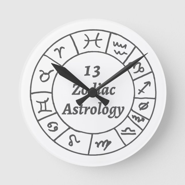 Horloge murale 13 Astrologie zodiaque (Recto)