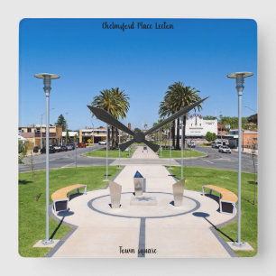 Horloge murale 27,3 cm carré acrylique