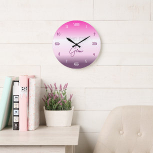 Horloge Murale à Gradient Lumineux Intemporel