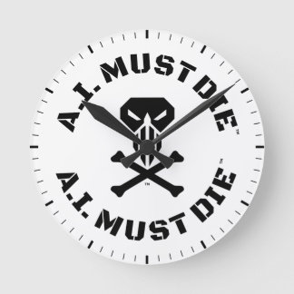 Horloge murale A.I. Must Die™ Logo (Police Militai