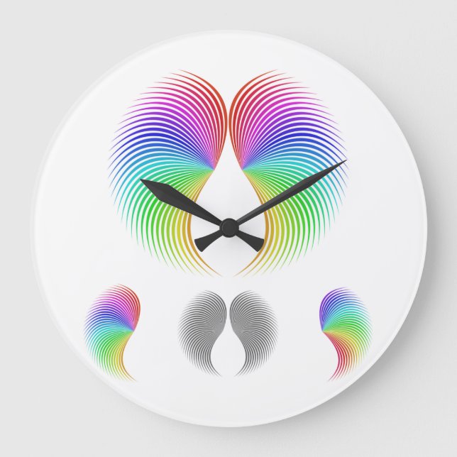 Horloge murale à quartz 3D, la meilleure horloge à Large Clock (Front)
