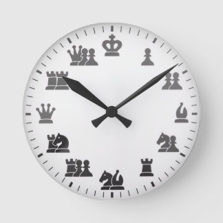 Horloge murale à thème des échecs