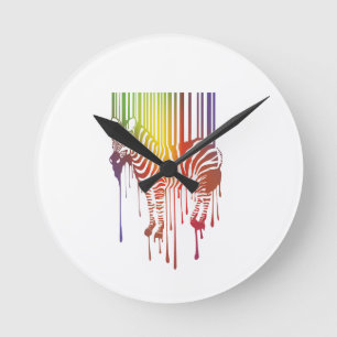 Horloge murale Abstraite Zebra