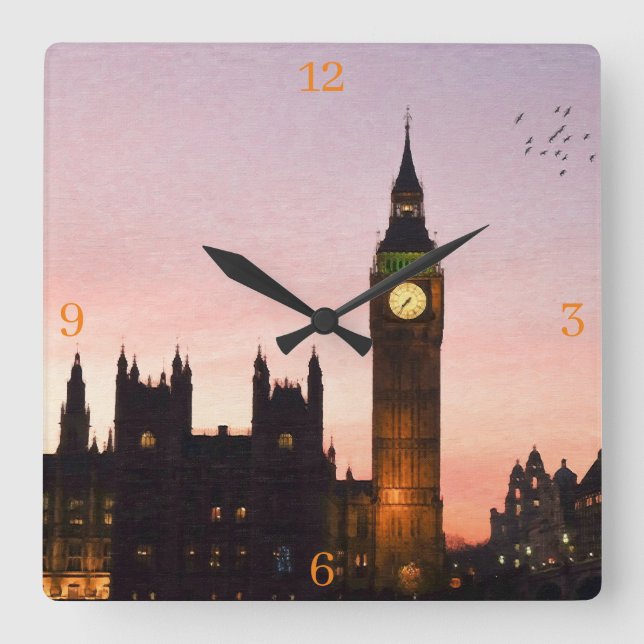 Horloge murale acrylique (Recto)