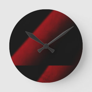 Horloge murale acrylique abstraite de rouge et de