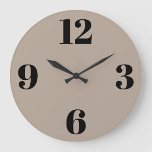 Horloge murale acrylique - Arrière - plan beige