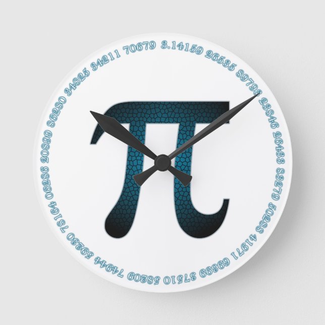 Horloge murale acrylique Blueberry Pi en blanc (Recto)