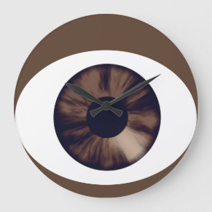Horloge murale acrylique Brown de la peau foncée d