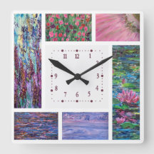 Horloge murale acrylique, Carré