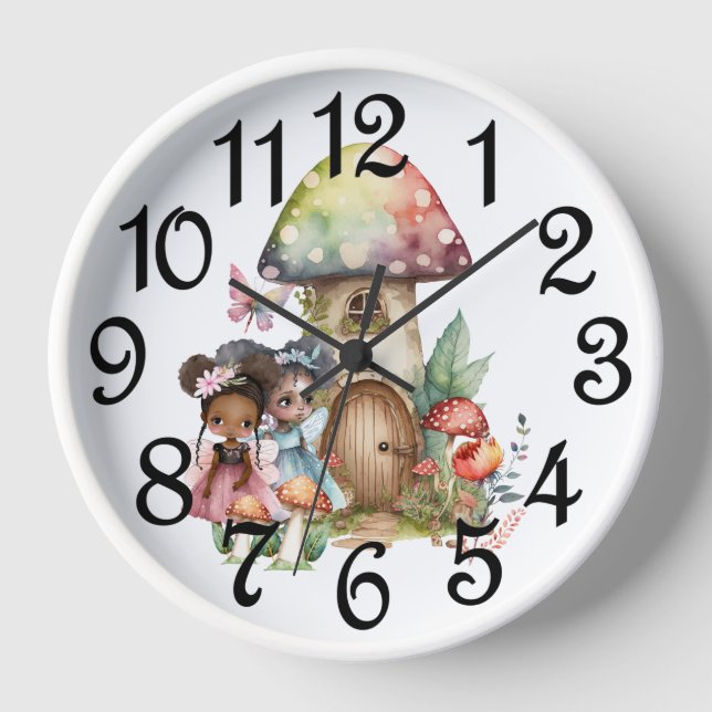 Horloge murale acrylique de la maison de fées (Recto)