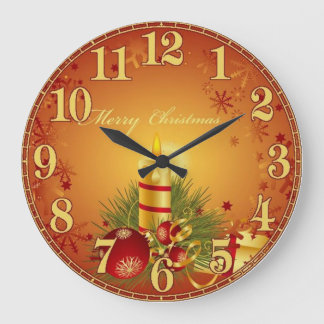 Horloge murale acrylique de Noël