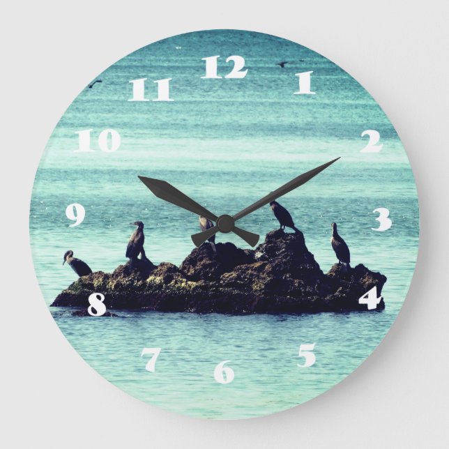 Horloge murale acrylique des oiseaux (Recto)